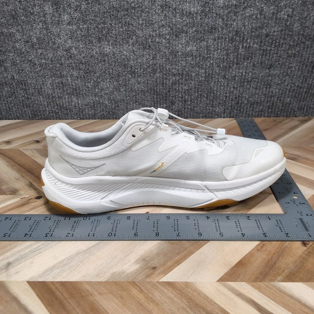 Hoka One Transport Men Shoe Size 13 D Casual Walk Road Run Gym White Gum 1123153